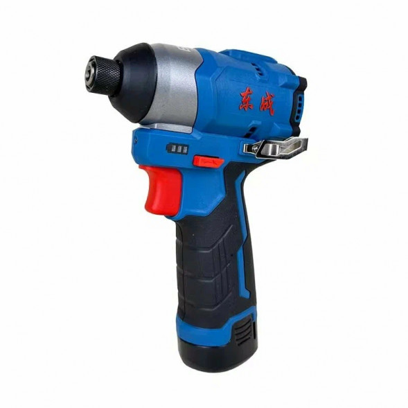 Аккумуляторный ударный шуруповерт (импакт) DongCheng DCPL04-8 , 12в, 140нМ, 2x 2Ач, ЗУ