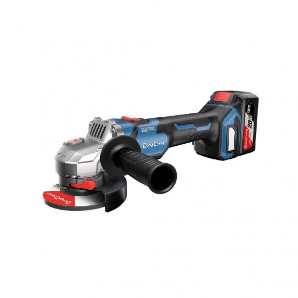 Аккумуляторная угловая шлифовальная машина DongCheng DCSM04-125(TYPE H2K) 20В, 2хАКБ 6Ач, ЗУ, кейс