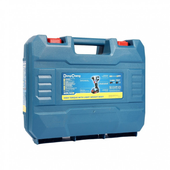 Аккумуляторный ударный шуруповерт (импакт) DongCheng DCPL198(TYPE EM), 20в, 198нМ, 2хАКБ 4Ач, ЗУ