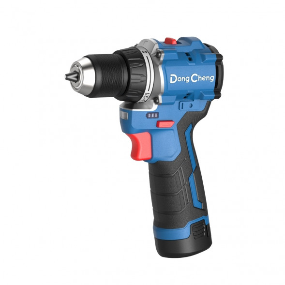 Аккумуляторная дрель-шуруповерт DongCheng DCJZ1250(TYPE EK) 12В, 50Нм, 2хАКБ 2Ач, ЗУ, кейс